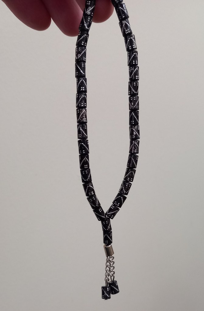 Siyah Gotik Erkek Tesbih - Görsel 2