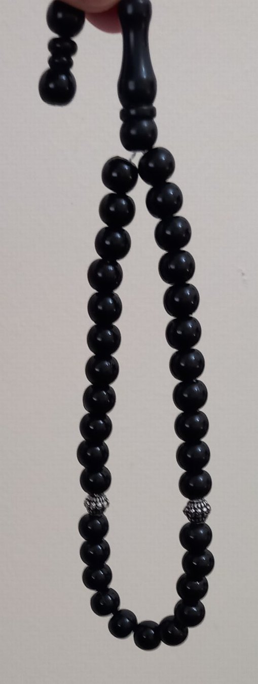 Siyah Gotik Erkek Tesbih - Görsel 4