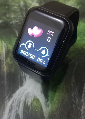 Siyah Akıllı Saat Kalp Atış Ölçer Watch Sıfır - Görsel 10