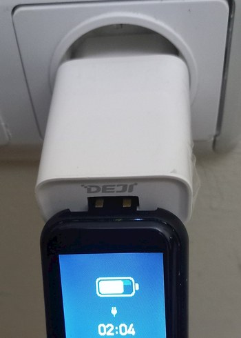 Siyah Akıllı Saat Kalp Atış Ölçer Watch Sıfır - Görsel 19