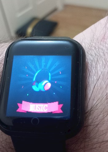 Siyah Akıllı Saat Kalp Atış Ölçer Watch Sıfır - Görsel 7