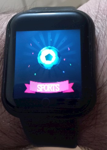 Siyah Akıllı Saat Kalp Atış Ölçer Watch Sıfır - Görsel 9