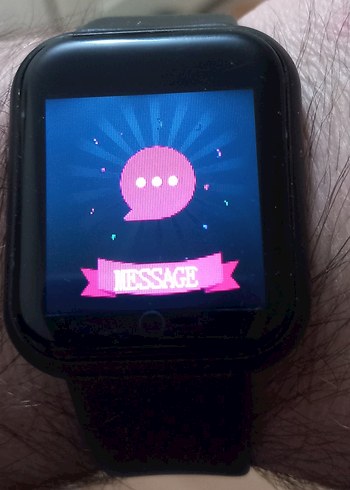 Siyah Akıllı Saat Kalp Atış Ölçer Watch Sıfır - Görsel 5