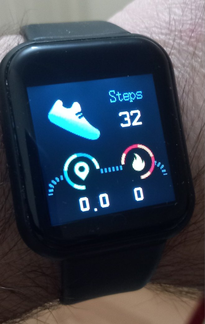 Siyah Akıllı Saat Kalp Atış Ölçer Watch Sıfır - Görsel 4