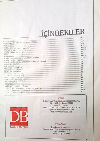 İlköğretim Coğrafya Atlası ve Türkiye Haritaları - Görsel 3