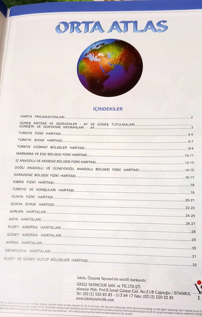 İlköğretim Coğrafya Atlası ve Türkiye Haritaları - Görsel 2