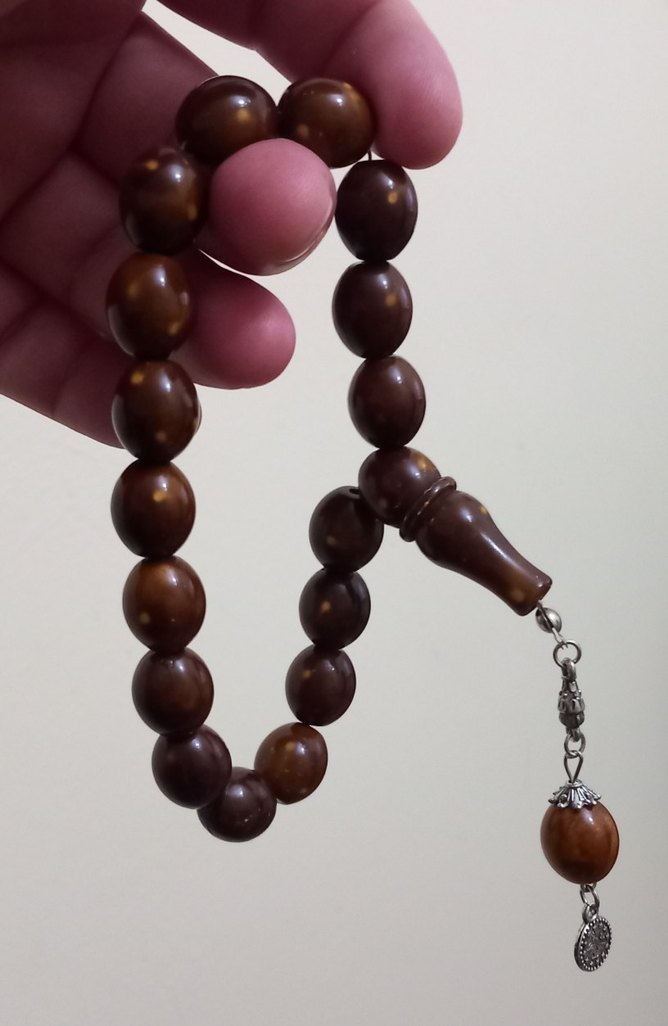 Kahverengi Vintage Erkek Tesbih - Görsel 3