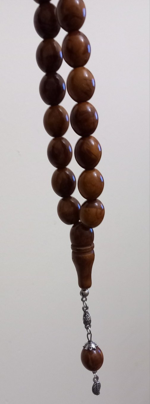 Bej Parlak Erkek Tesbih - Görsel 5