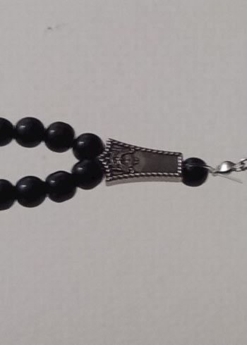 Siyah Gotik Erkek Tesbih - Görsel 4