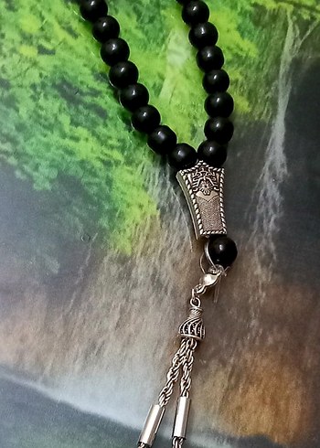 Siyah Gotik Erkek Tesbih - Görsel 2