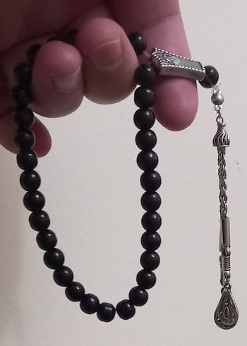 Siyah Gotik Erkek Tesbih - Görsel 3