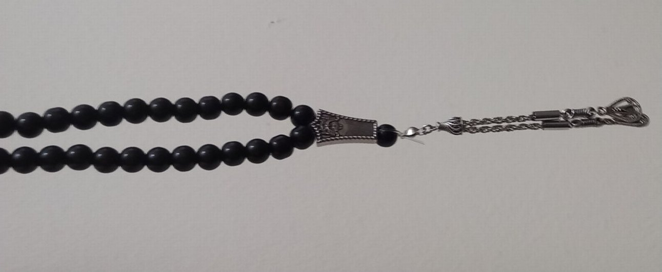 Siyah Gotik Erkek Tesbih - Görsel 4