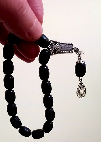 Siyah Gotik Erkek Tesbih - Görsel 2