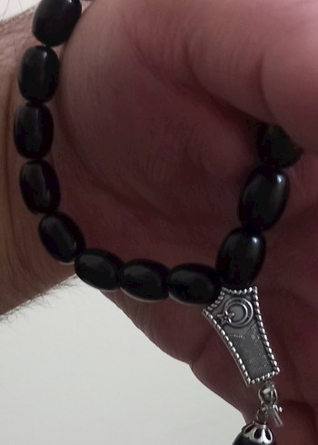 Siyah Gotik Erkek Tesbih - Görsel 7