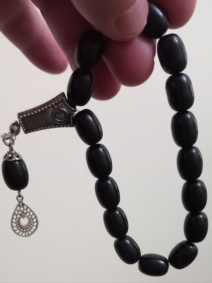 Siyah Gotik Erkek Tesbih - Görsel 4