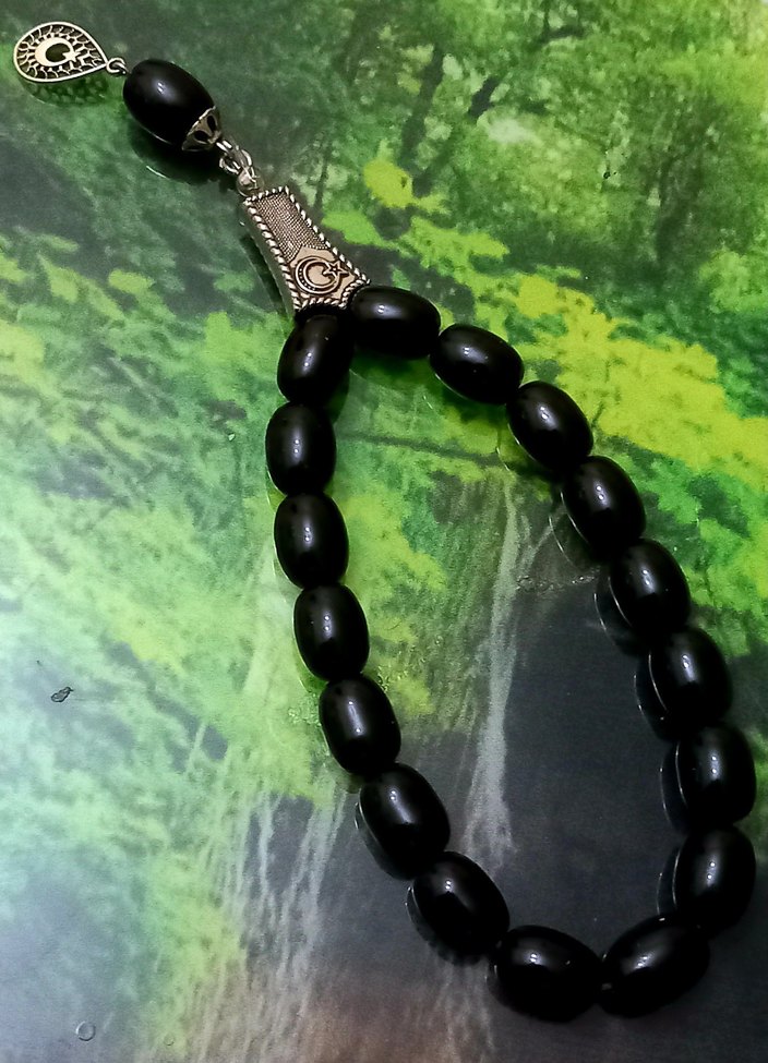 Siyah Gotik Erkek Tesbih - Görsel 3