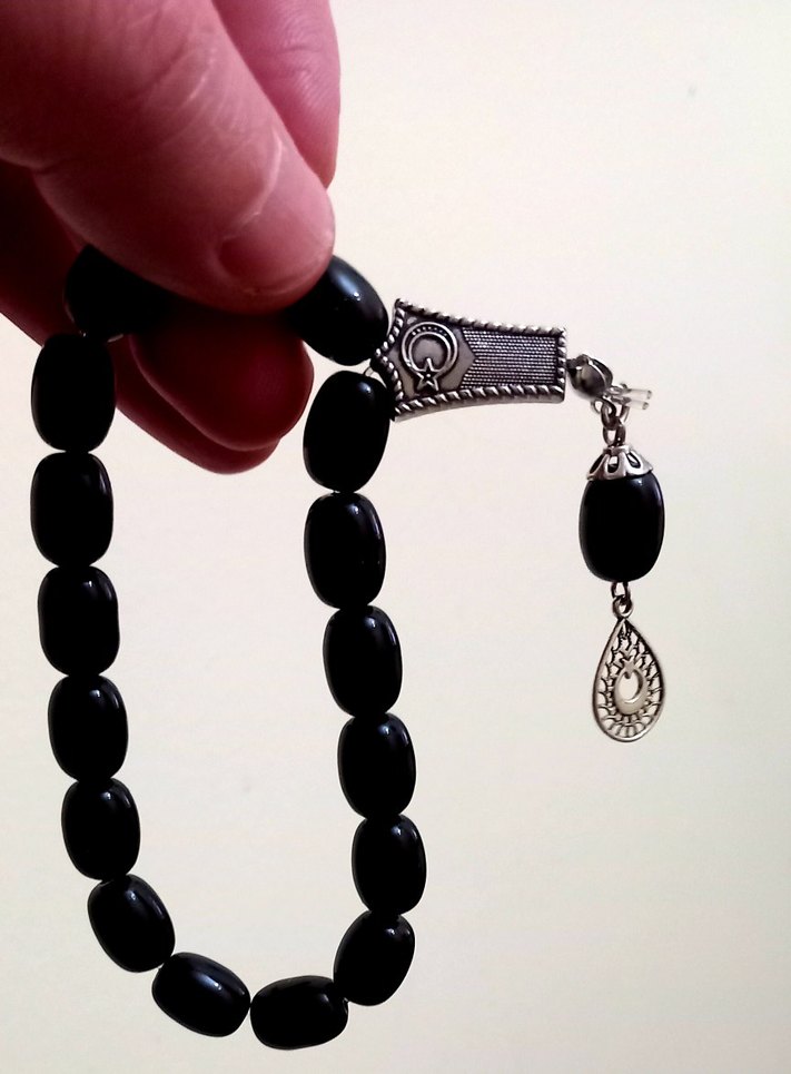 Siyah Gotik Erkek Tesbih - Görsel 2