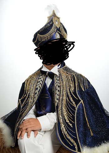 Lacivert Nakışlı Püsküllü Çocuk Sünnet Kıyafeti - Görsel 3