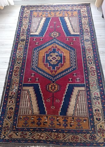 Elyapımı Kayseri Halısı Çok Renkli Desenli 150 s95 cm - Görsel 2