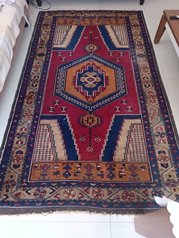 Elyapımı Kayseri Halısı Çok Renkli Desenli 150 s95 cm - Görsel 3