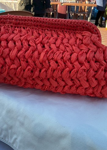 Burslu rafya ip çanta - Görsel 3