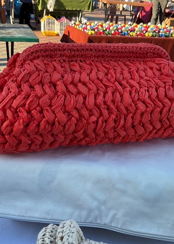 Burslu rafya ip çanta - Görsel 2