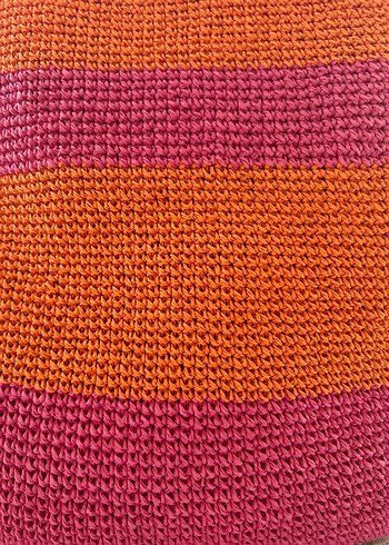 Renkli Örgü Kadın Çanta - Görsel 2