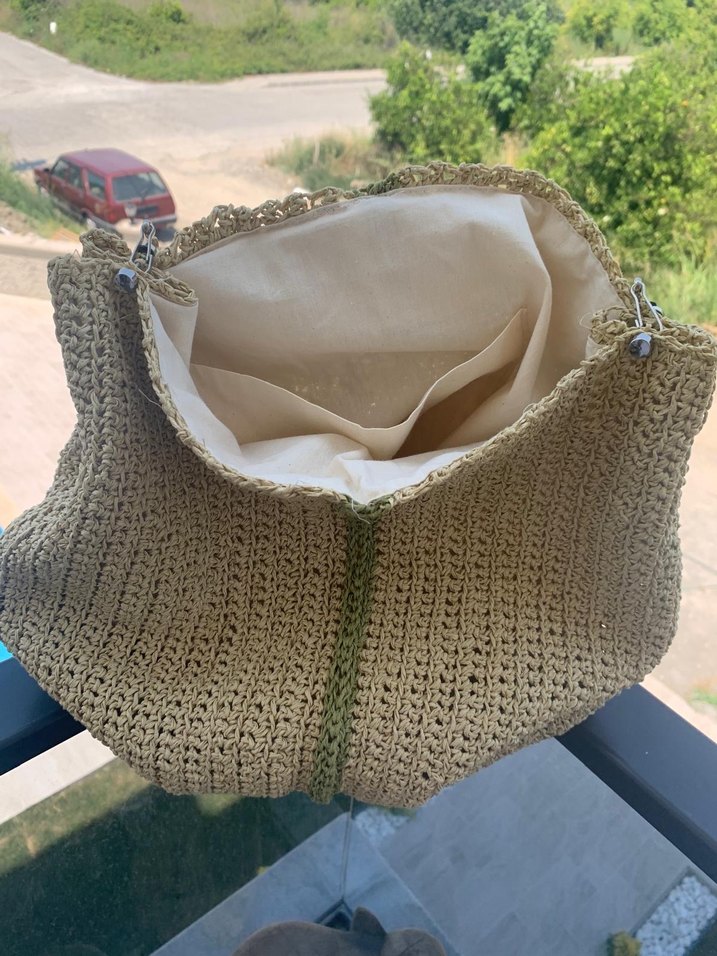 Bej Örgü Kadın Çanta - Görsel 2