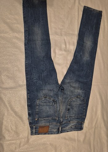 Gri Mavi skinny Kesim erkek Kot Pantolon - Görsel 2