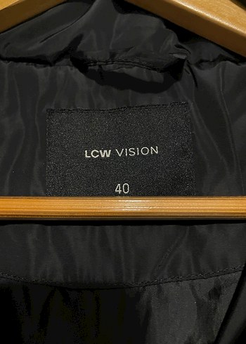 çift fermuarlı ve düğmeli kadın şişme mont - Görsel 3