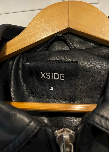 Siyah Kadın Deri Biker Ceket - Görsel 3