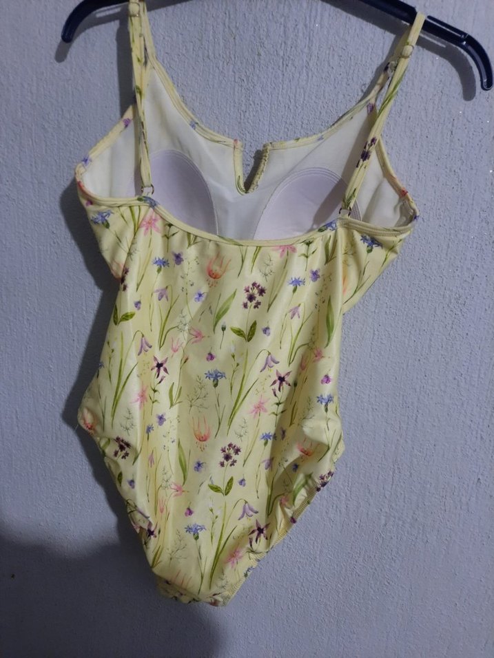 Sarı Desenli Fırfırlı Mini Mayo - Görsel 3