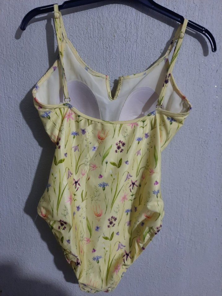 Sarı Desenli Fırfırlı Mini Mayo - Görsel 5