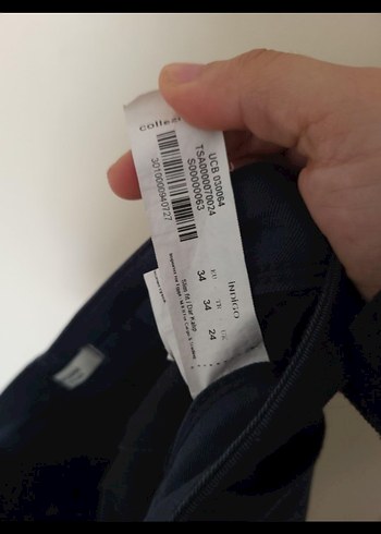 Lacivert bermuda - Görsel 4