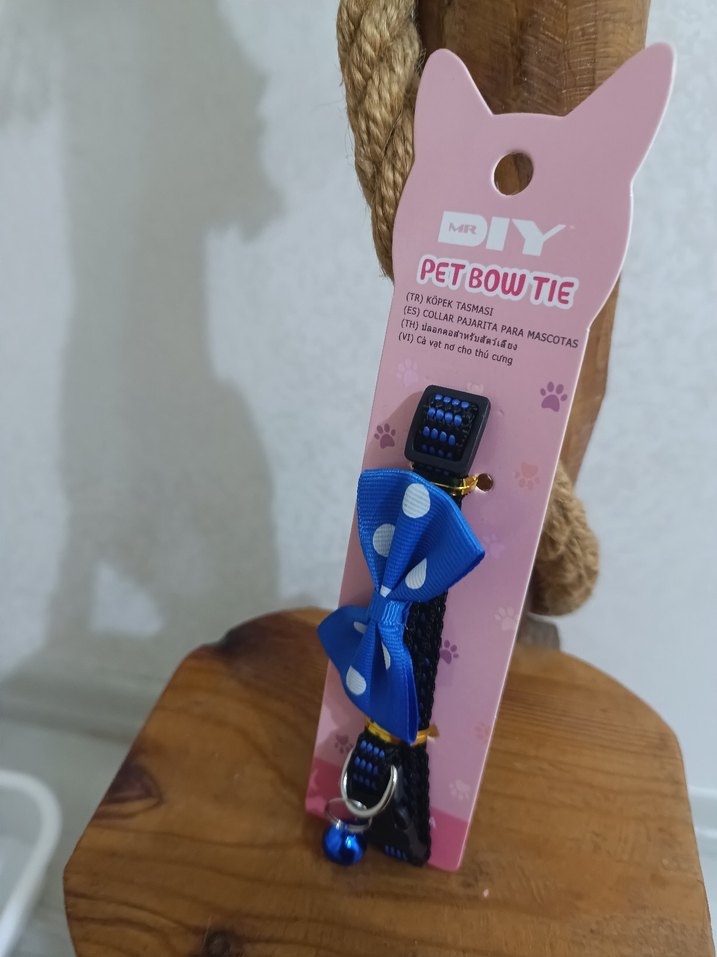 Mavi Puantiyeli Kedi Tasması - Görsel 3