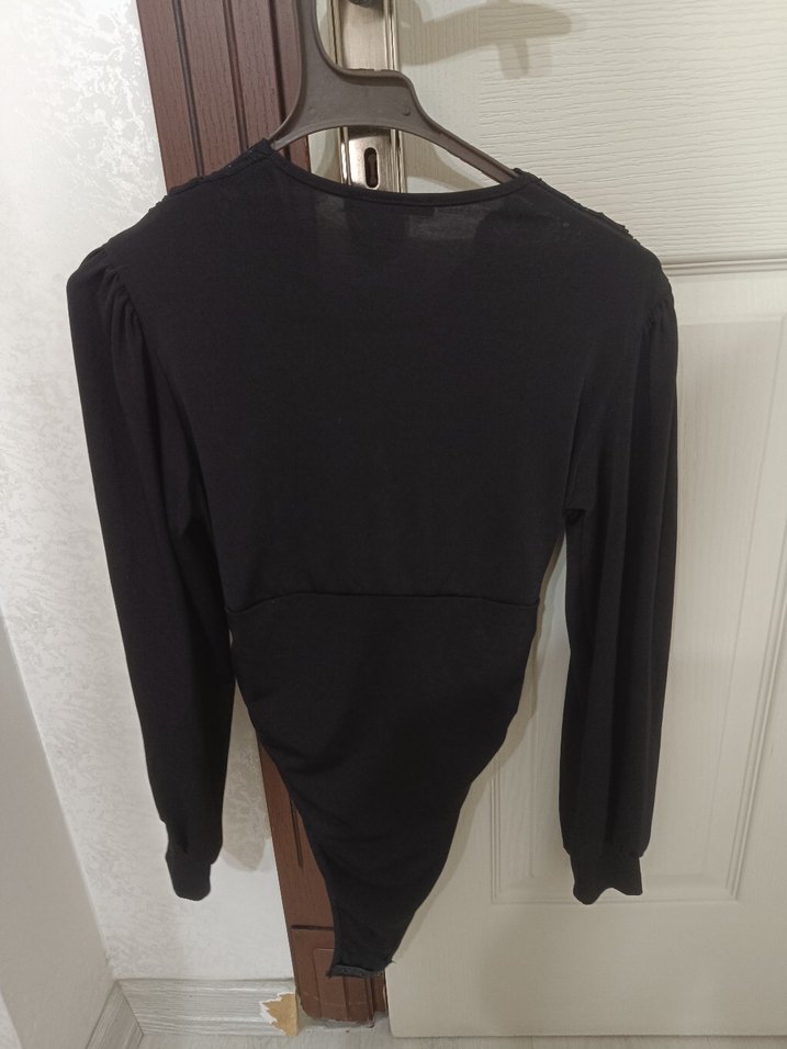 Uzun Kollu Siyah Gotik Bluz - Görsel 4