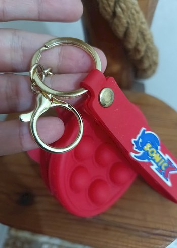 Kırmızı Sonic Fermuarlı Anahtarlık cüzdan - Görsel 4