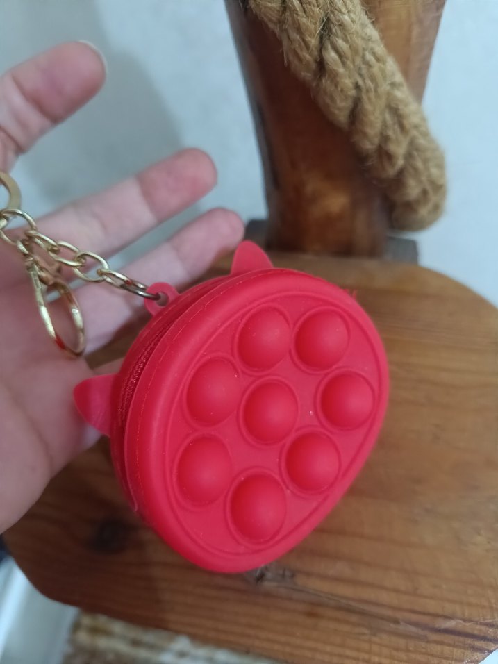 Kırmızı Sonic Fermuarlı Anahtarlık cüzdan - Görsel 2