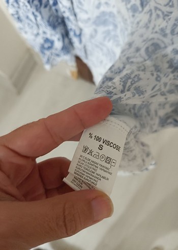 Bohem Uzun Kollu Mavi Gömlek - Görsel 4