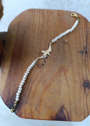 Beyaz Boncuklu Bohem Kadın Bileklik - Görsel 4