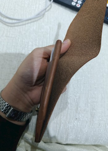 Koyu Kahverengi Minimalist Erkek Cüzdanı - Görsel 4