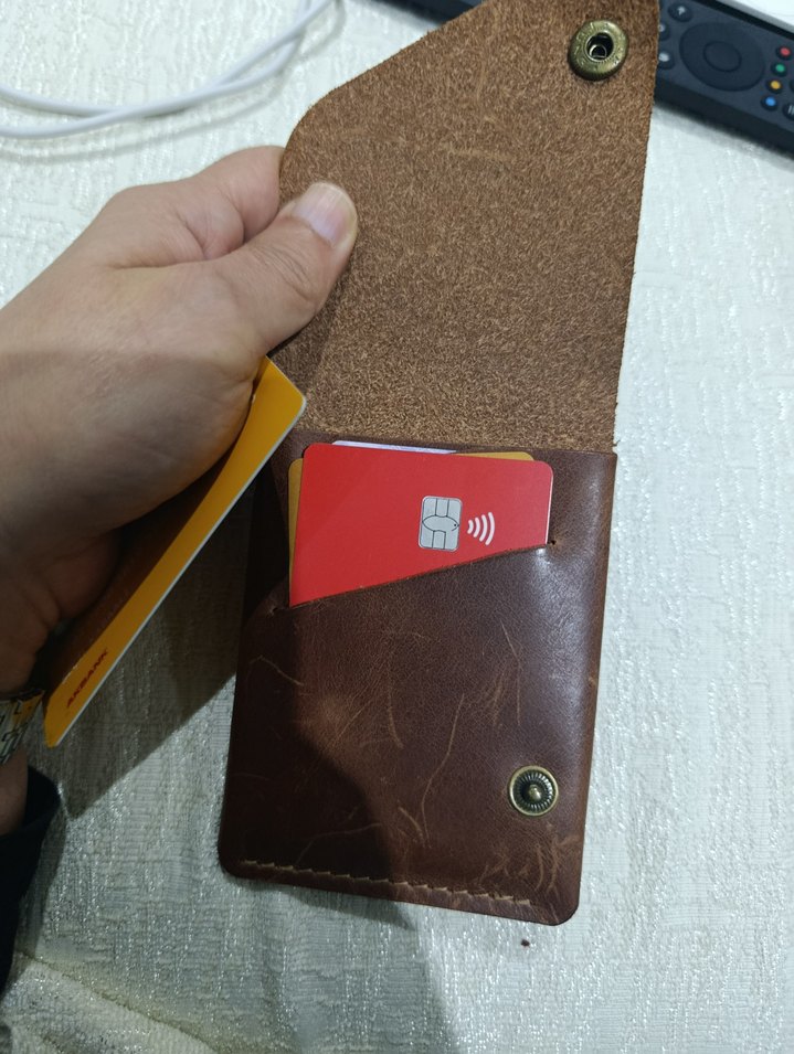 Koyu Kahverengi Minimalist Erkek Cüzdanı - Görsel 5