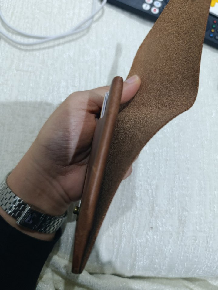 Koyu Kahverengi Minimalist Erkek Cüzdanı - Görsel 4