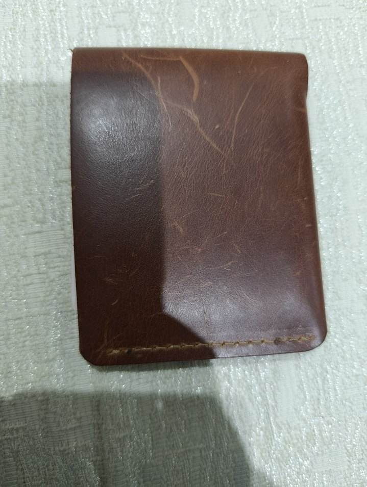 Koyu Kahverengi Minimalist Erkek Cüzdanı - Görsel 3