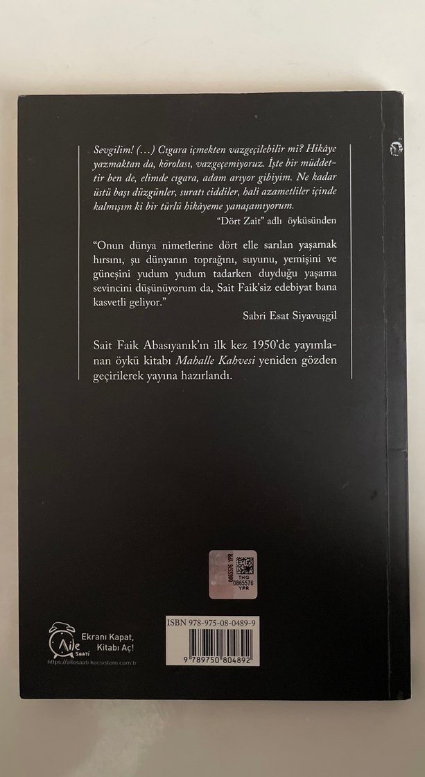 Mahalle Kahvesi - Sait Faik Abasıyanık - Görsel 2