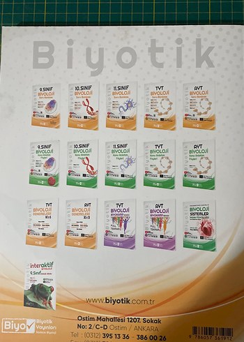 11. Sınıf Biyoloji Soru Bankası Video Çözümlü - Görsel 2