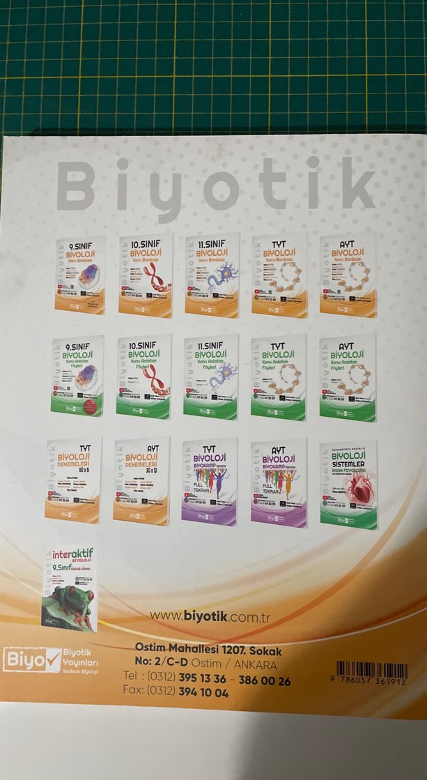 11. Sınıf Biyoloji Soru Bankası Video Çözümlü - Görsel 2