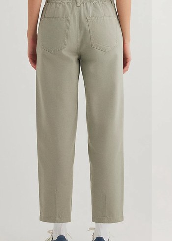 Kadın Haki Regular Fit Boyfriend Pantolon - Görsel 3