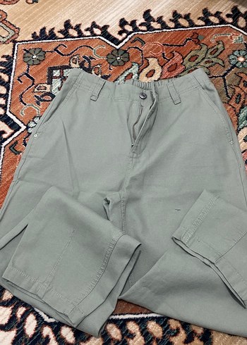 Kadın Haki Regular Fit Boyfriend Pantolon - Görsel 4