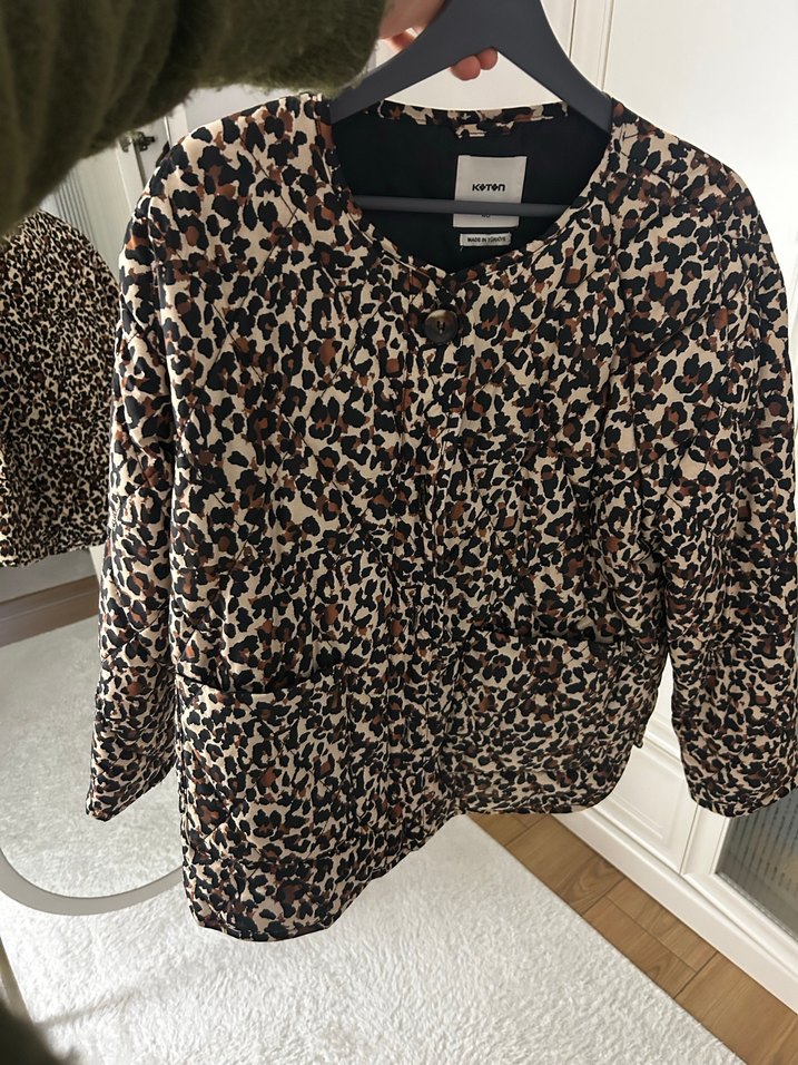 KOTON Leopar Desenli Kadın Mont - Görsel 3